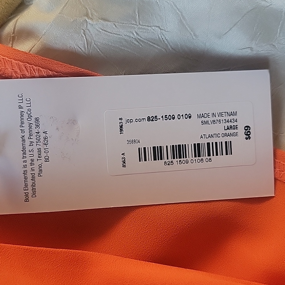 BOLD elements Elegant Atlantic Orange Halter Dres… - image 5